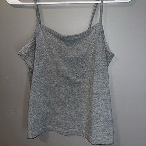 plain gray tank top